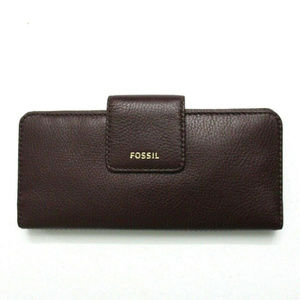 Fossil Madison Bifold Leather Clutch Wallet Fig
